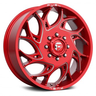 D742 DUALLY RUNNER 1PC Candy Red with Milled Accents