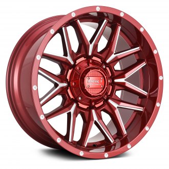 819 Red with Milled Accents