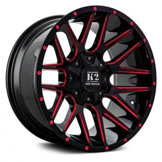 K18 VENOM Gloss Black with Red Milled Accents