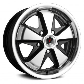 911 Gloss Black with Machined Face and Lip