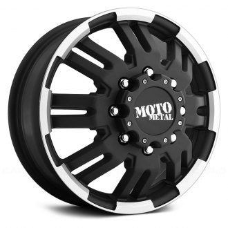 MO963 DUALLY Matte Black with Machined Flange