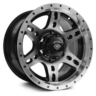 W2757 Gloss Black with Machined Face