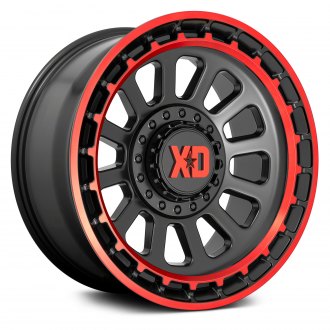 XD856 OMEGA Satin Black with Red Tint